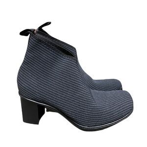 Charleston Shoe Co. Telfair Gray Pinstripe Boot NWT & Box